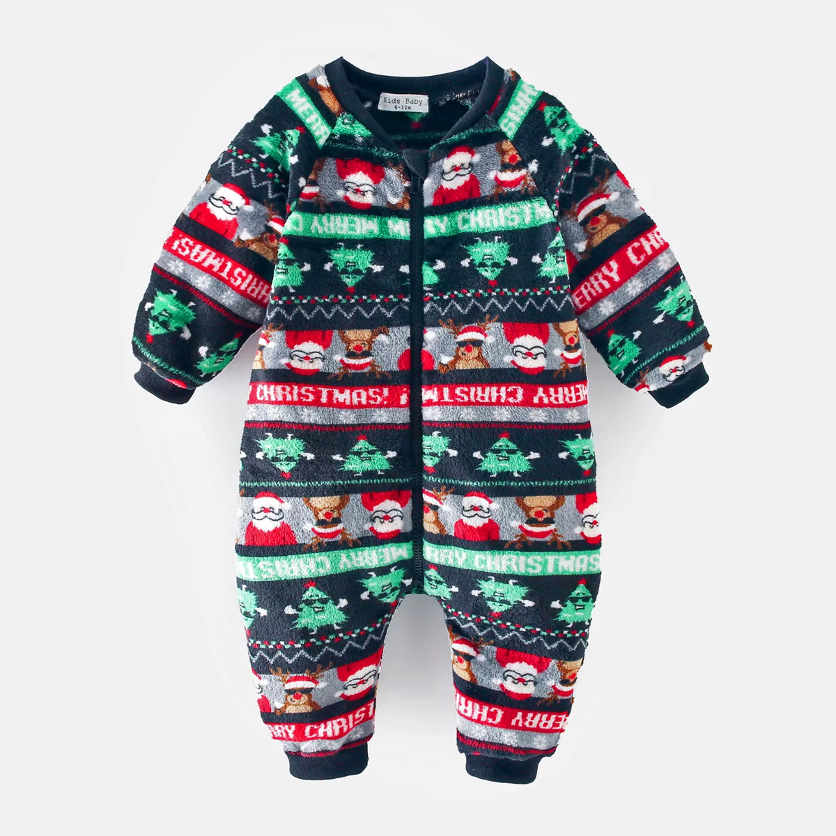 Fleece Thickened Infants Rompers Baby Cute Clothing Warm Christmas Winter Jumpsuits Cartoon